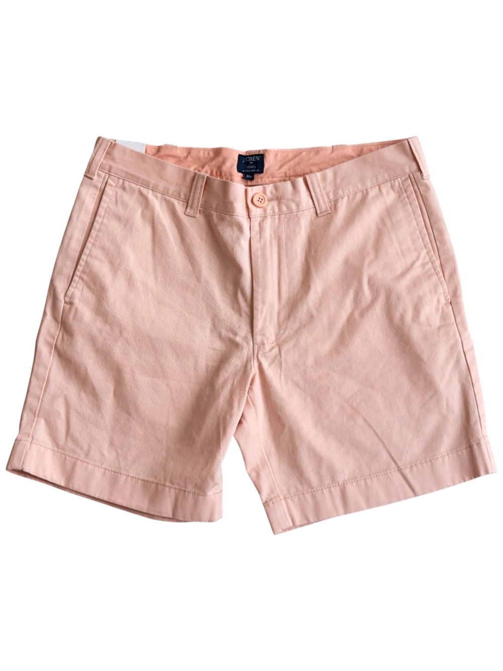 J. Crew Factory Men’s 7 Inch Reade Cotton Peach Chino Shorts. 32. NEW.